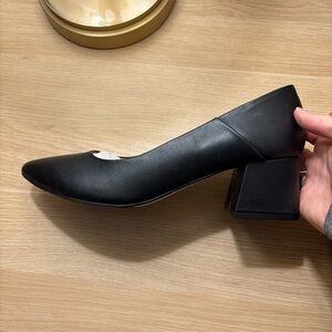 Nisolo Black Fiorela-Go-To Mid Heel Size 9.5